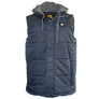 Caterpillar Mens Comfortable Durable Hooded Work Vest