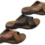 Pegada Hobbs Mens Comfortable Leather Slides Sandals Made In Brazil