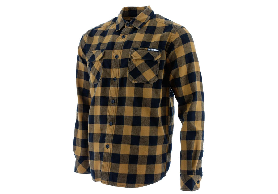 Caterpillar Mens Comfortable Plaid Shirt