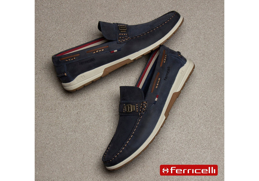 Ferricelli Connor Mens Leather Casual Loafer Shoes Made In Brazil