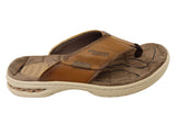 Pegada Hume Mens Comfortable Leather Thongs Sandals Made In Brazil