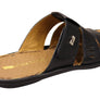 Opananken Andrew Mens Comfortable Brazilian Leather Slide Sandals