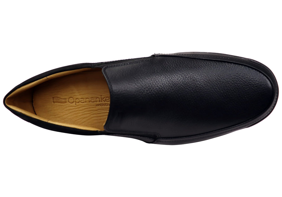 Opananken Nelson Mens Comfortable Brazilian Leather Slip On Shoes