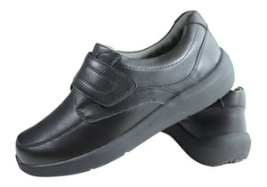 Homyped Saxon Mens Leather Supportive Comfort Extra Extra Wide Shoes