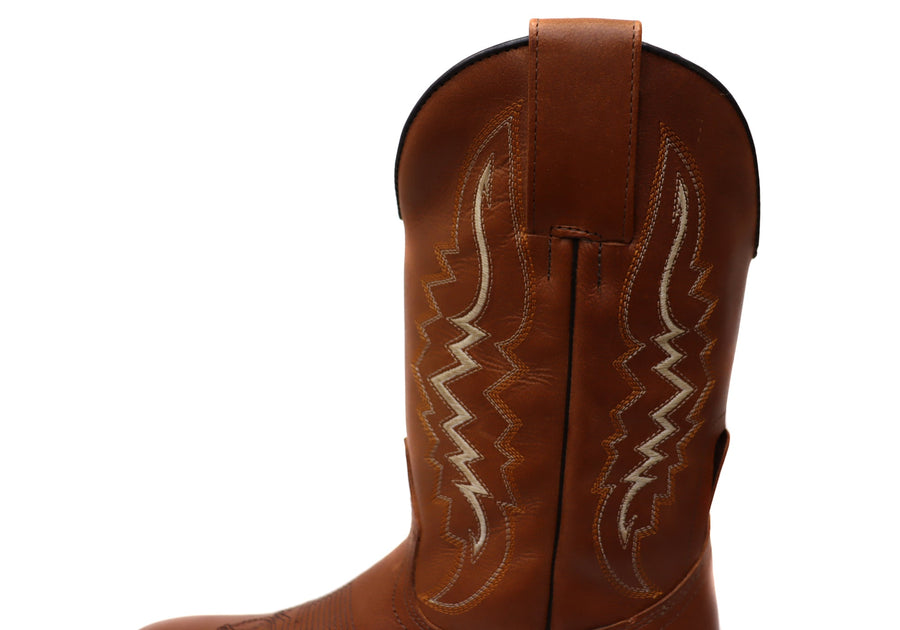 D Milton Meridan Mens Leather Comfortable Western Cowboy Boots