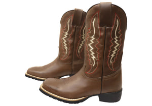 D Milton Meridan Mens Leather Comfortable Western Cowboy Boots