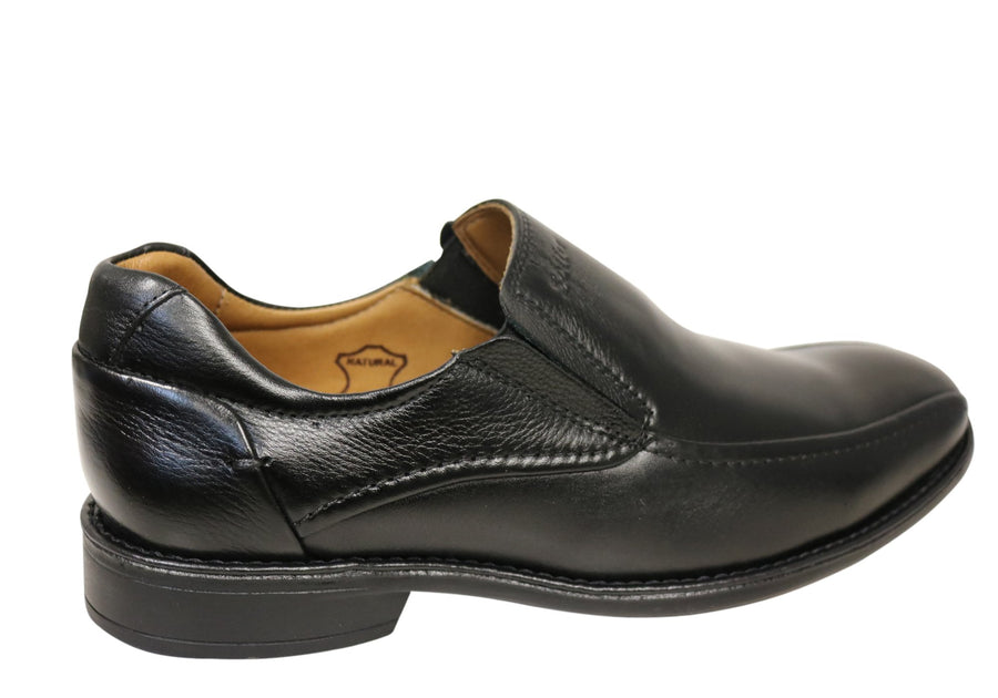 Sollu Woodley Mens Leather Comfort Slip On Dress Shoes Made In Brazil