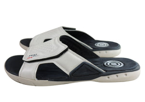 Pegada Steven Mens Cushioned Comfort Slide Sandals Made In Brazil