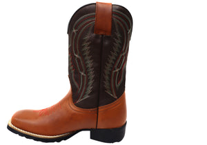 D Milton Jacksonville Mens Leather Comfortable Western Cowboy Boots