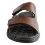 Pegada Fletcher Mens Cushioned Leather Slide Sandals Made In Brazil