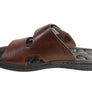 Pegada Fletcher Mens Cushioned Leather Slide Sandals Made In Brazil