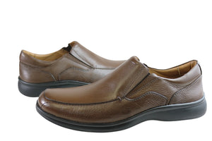 Sollu Loxwood Mens Leather Slip On Comfort Shoes Made In Brazil