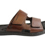 Pegada Fletcher Mens Cushioned Leather Slide Sandals Made In Brazil