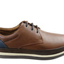 Sollu Lucca Mens Leather Lace Up Casual Shoes Made In Brazil