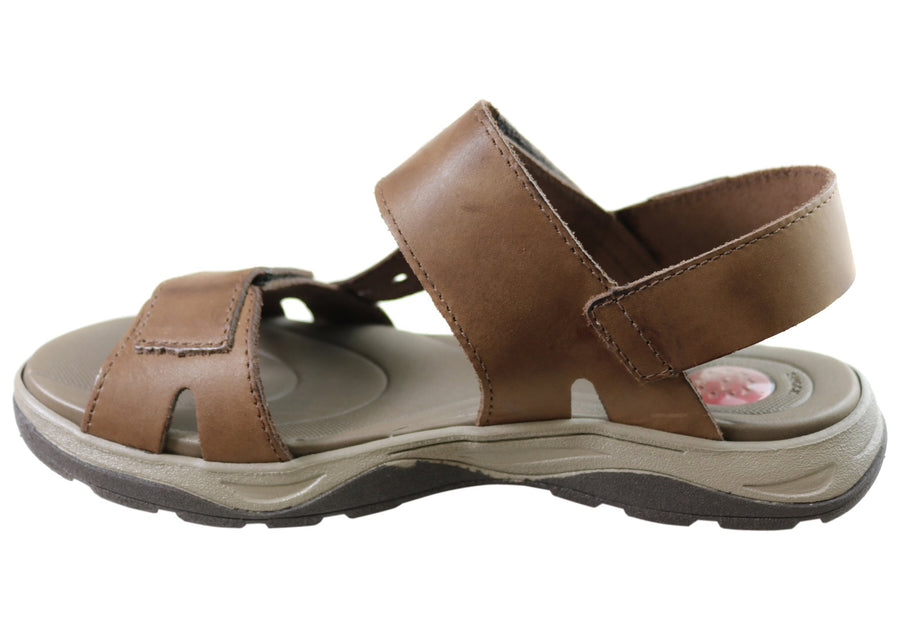 Itapua Davis Mens Leather Comfortable Sandals Made In Brazil