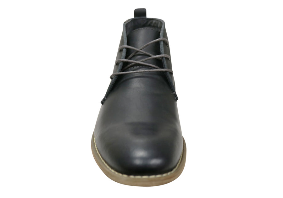 Slatters Nevada Mens Leather Lace Up Dress Boots