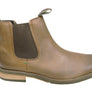 Slatters Optimum Mens Comfortable Leather Pull On Chelsea Dress Boots