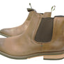 Slatters Optimum Mens Comfortable Leather Pull On Chelsea Dress Boots