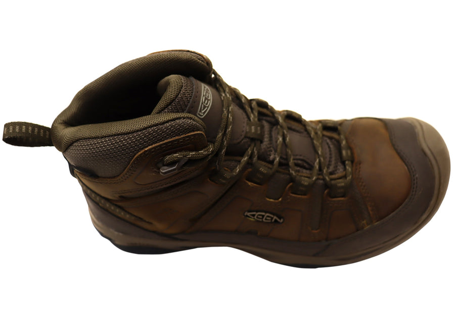 Keen Circadia Mid Waterproof Mens Leather Wide Fit Hiking Boots