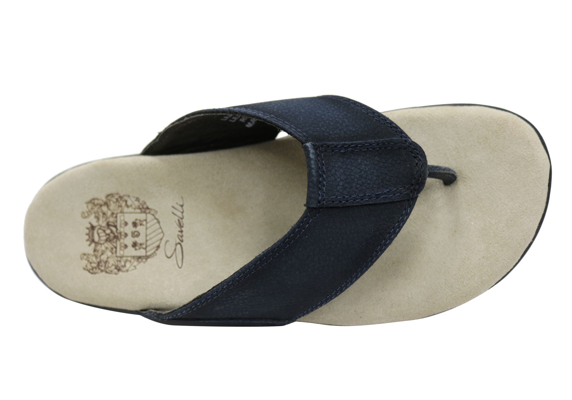 Savelli Laguna Mens Comfortable Leather Thongs Sandals Made In Brazil