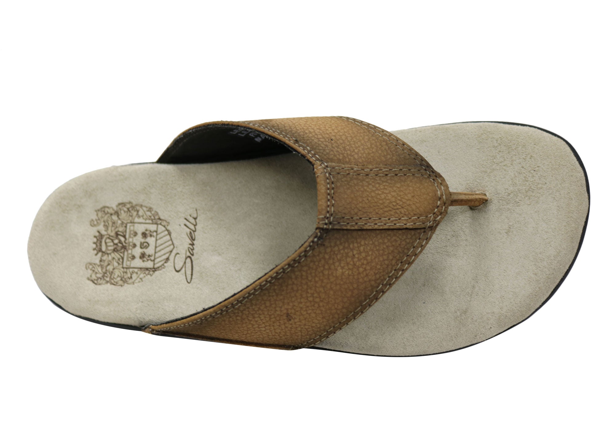 Savelli Laguna Mens Comfortable Leather Thongs Sandals Made In Brazil