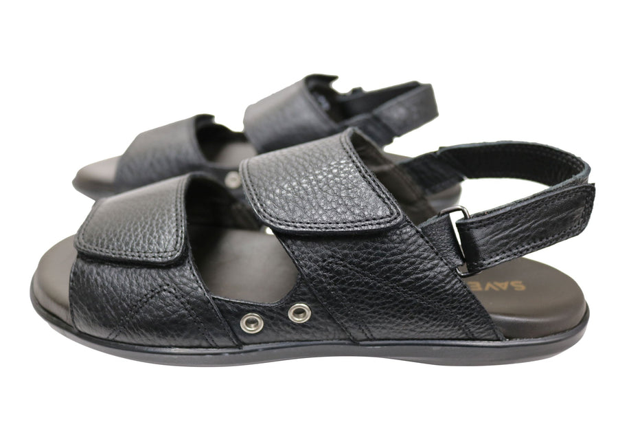 Savelli Samuel Mens Comfortable Leather Sandals Made In Brazil