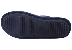 Dearfoams Mens Comfortable Novelty Terry Scuff Slippers