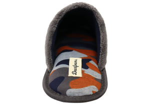 Dearfoams Mens Comfortable Novelty Terry Scuff Slippers