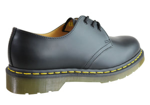 Dr Martens 1461 Classic Black Smooth Lace Up Comfortable Unisex Shoes