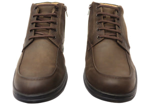 Ferricelli Damien Mens Comfortable Leather Boots Made In Brazil