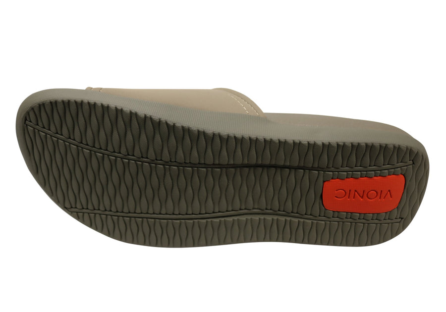 Vionic Kiwi Mens Comfortable Supportive Adjustable Slides Sandals
