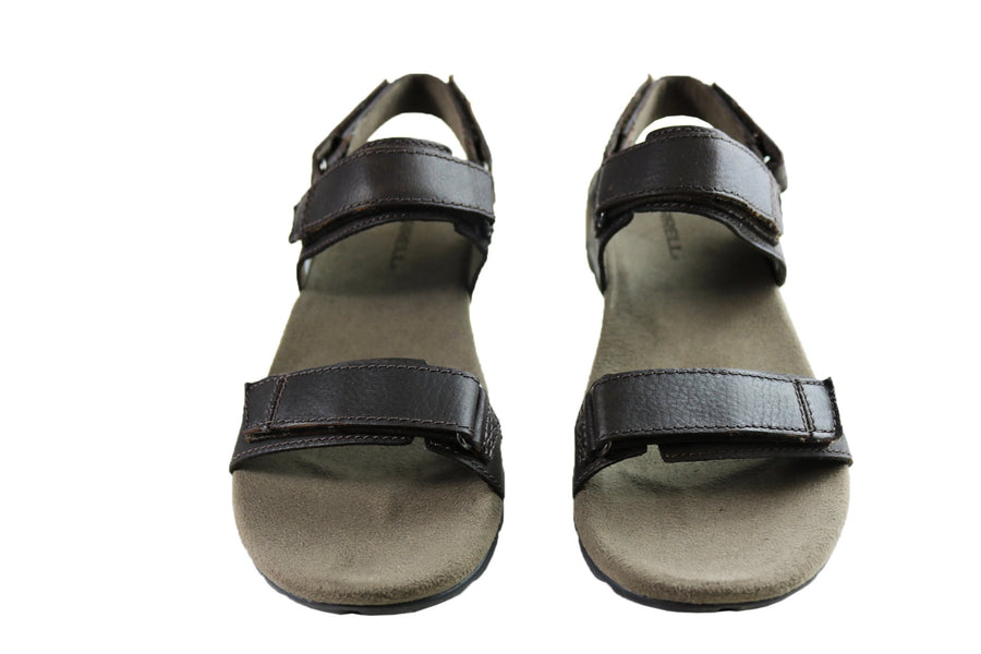 Merrell Mens Sandspur Backstrap Leather Sandals With Adjustable Straps