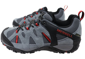 Merrell Mens Deverta 2 Waterproof Comfortable Leather Hiking Shoes