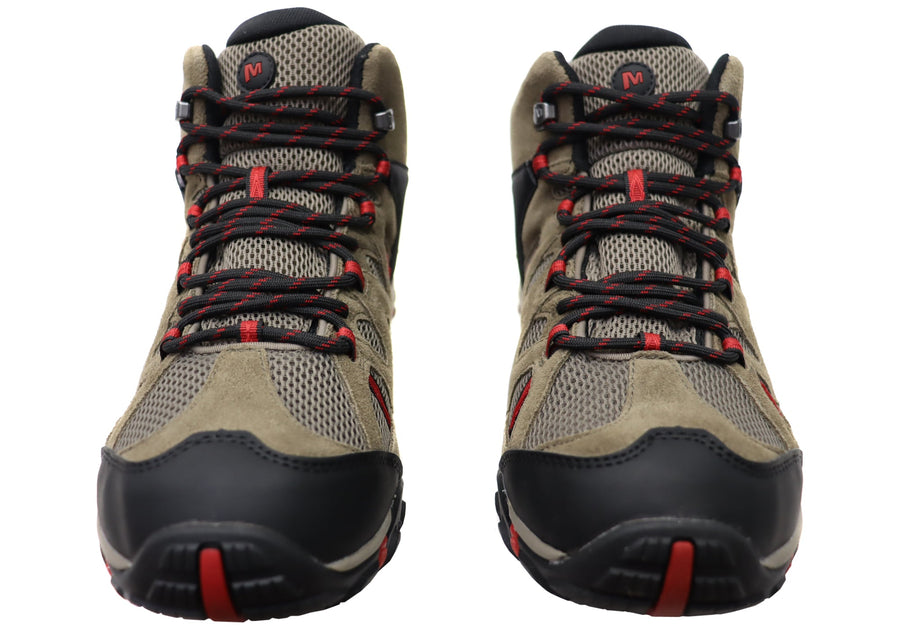 Merrell Mens Deverta 2 Mid Waterproof Comfortable Leather Hiking Boots