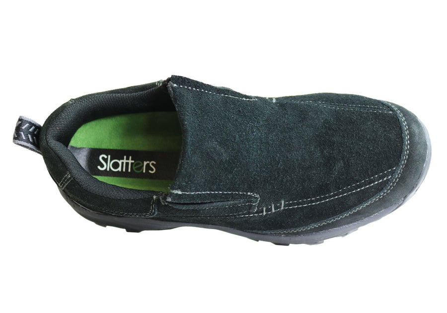 Slatters Panama Mens Suede Casual Slip On Shoes