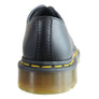 Dr Martens Vegan 1461 3 Eye Black Lace Up Comfortable Unisex Shoes