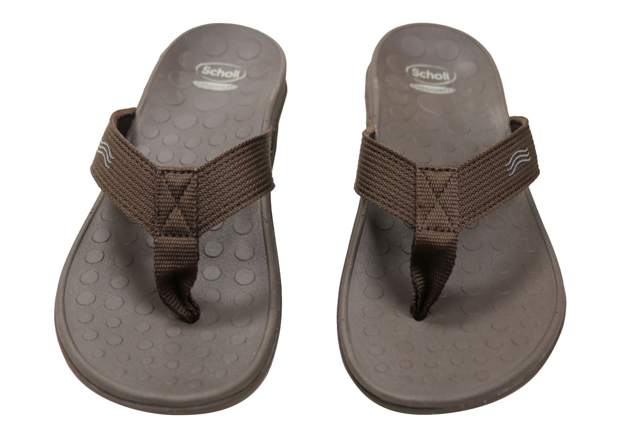 Scholl Orthaheel Wave II Mens Comfort Orthotic Thongs With Support