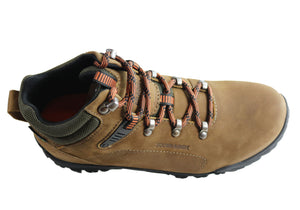 Bradok Zion M Mens Comfortable Leather Hiking Boots Made In Brazil