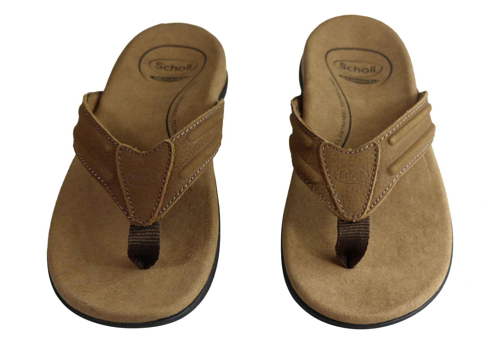 Scholl Orthaheel Bondi II Mens Comfort Orthotic Thongs With Support
