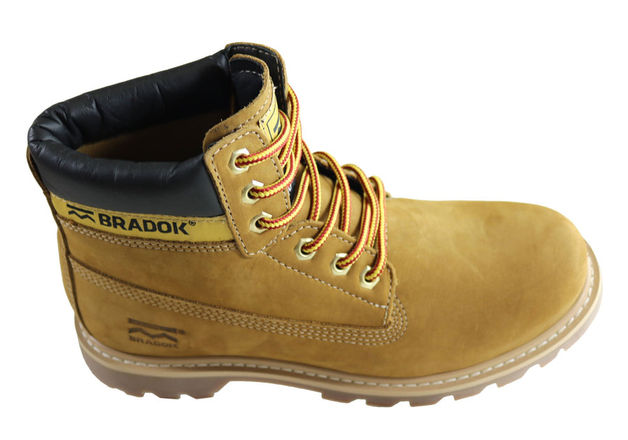 Bradok Eldorado Mens Comfortable Lace Up Leather Boots Made In Brazil