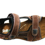 Slatters Broome II Mens Comfort Leather Sandals With Adjustable Straps