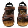 Slatters Broome II Mens Comfort Leather Sandals With Adjustable Straps