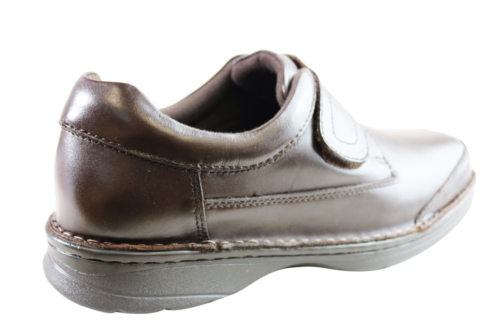 Slatters Axease Mens Wide Fit Adjustable Strap Comfort Walking Shoes