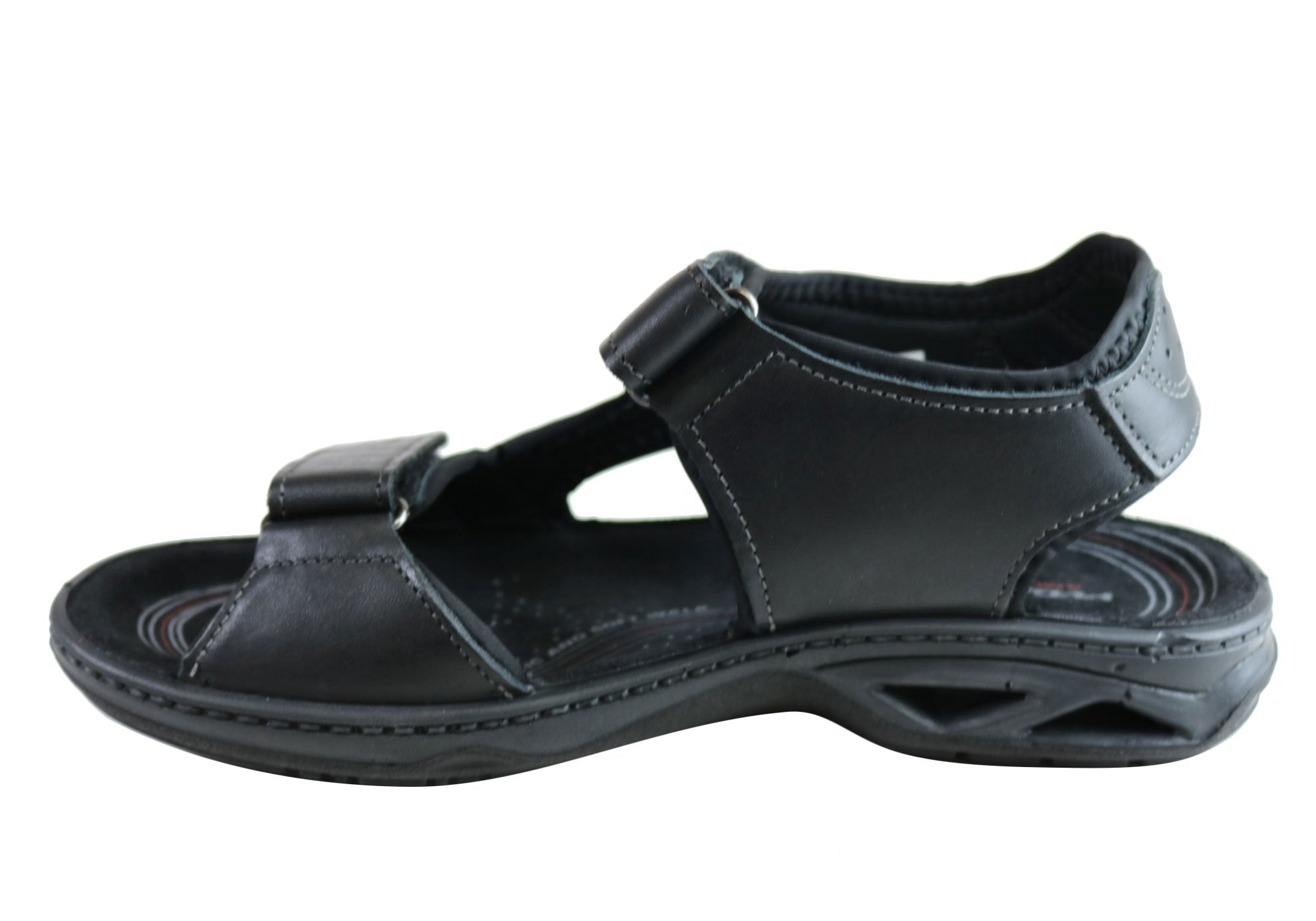 Pegada Thompson Mens Leather Comfort Cushioned Sandals Made In Brazil