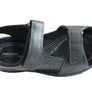 Pegada Thompson Mens Leather Comfort Cushioned Sandals Made In Brazil