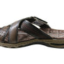 Pegada Nixon Mens Leather Comfortable Slide Sandals Made In Brazil