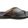 Pegada York Mens Leather Comfortable Thongs Sandals Made In Brazil