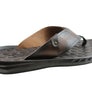 Pegada York Mens Leather Comfortable Thongs Sandals Made In Brazil