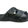 Pegada Belmain Mens Leather Cushioned Slide Sandals Made In Brazil