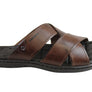 Pegada Belmain Mens Leather Cushioned Slide Sandals Made In Brazil